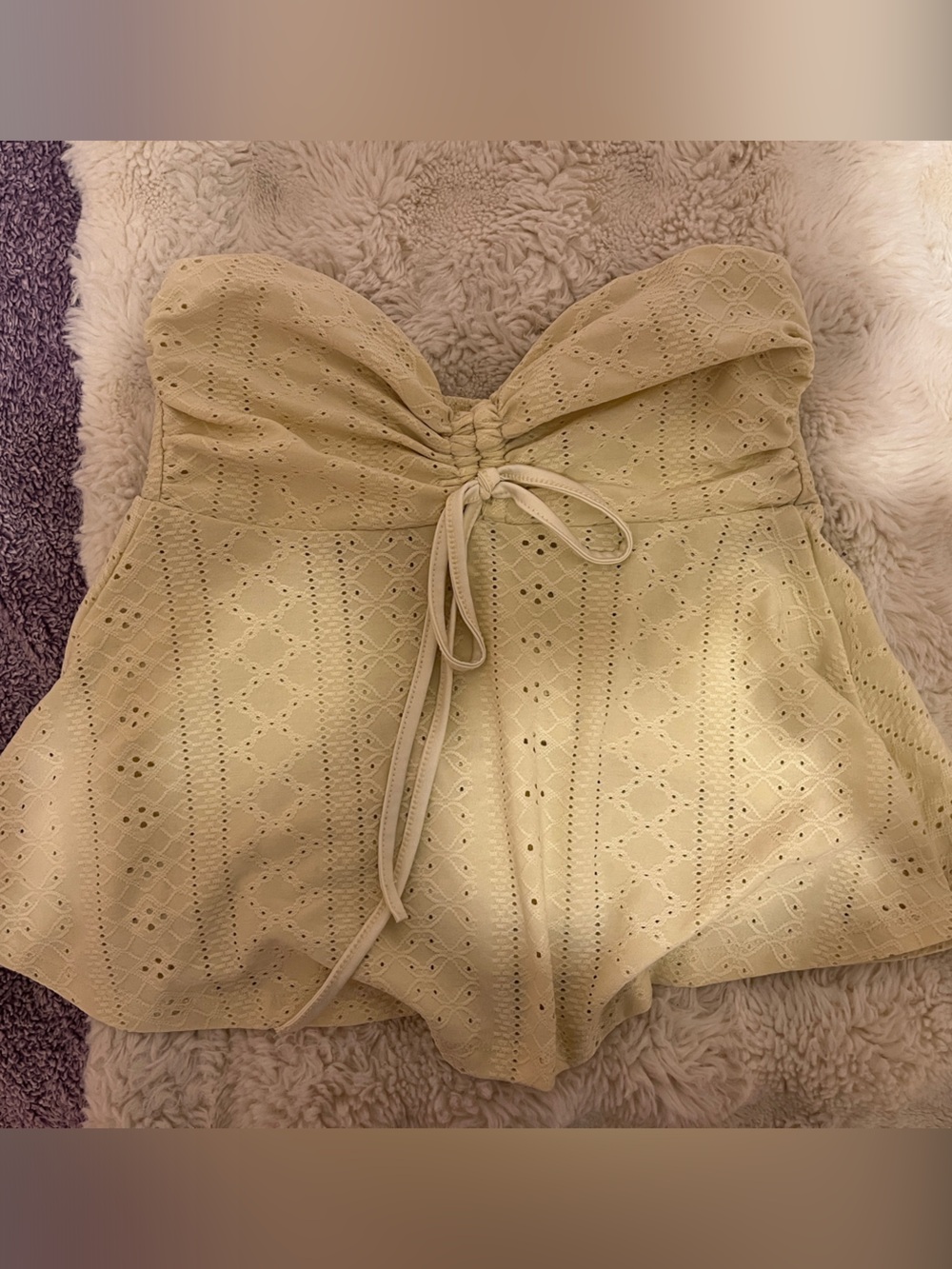 Super Cute Y2K Yellow Babydoll Top
